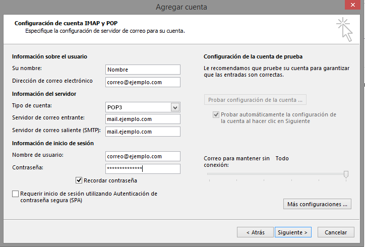 Configurar Outlook 2013