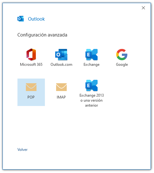 Configurar Outlook 2019