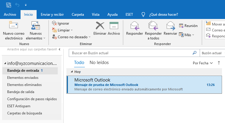 Configurar Outlook 2019