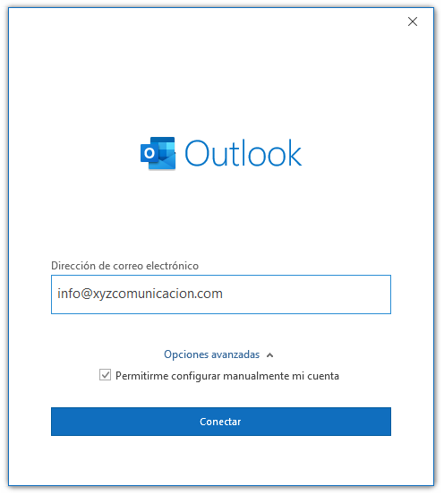 Configurar Outlook 2019