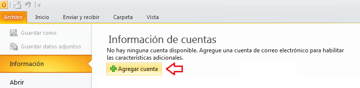 Configurar Outlook 2010
